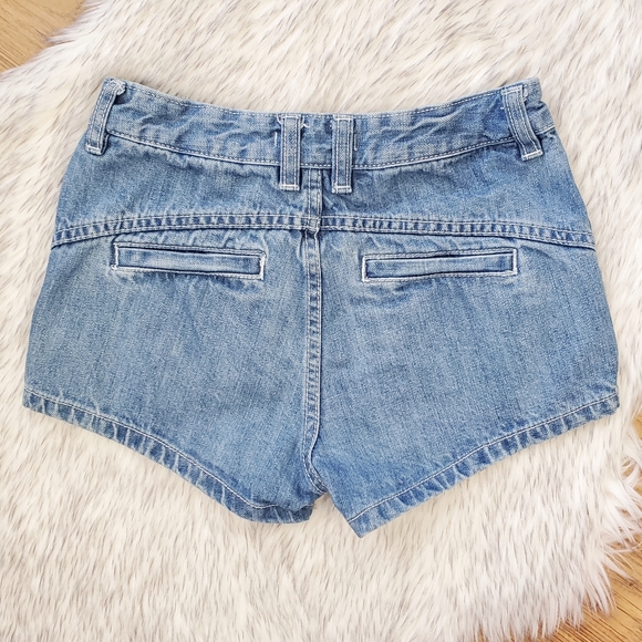 Free People Lace Lined Jean Shorts Size 24 - Picture 2 of 3
